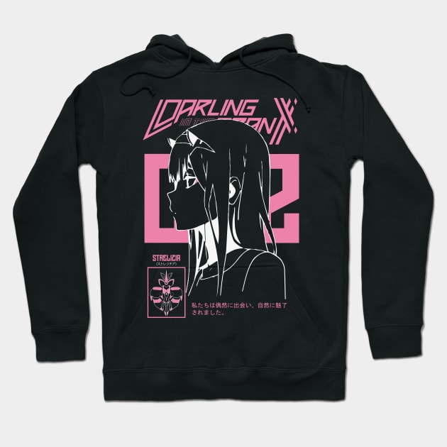 ZERO TWO - Darling (exclusive design) Hoodie by Kurage